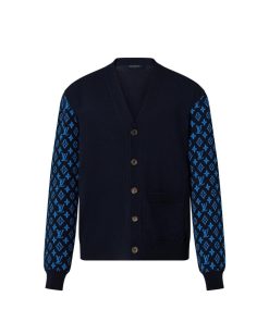 Uomo Louis Vuitton Maglieria E Felpe | Cardigan In Mix Di Cachemire Con Motivo Monogram