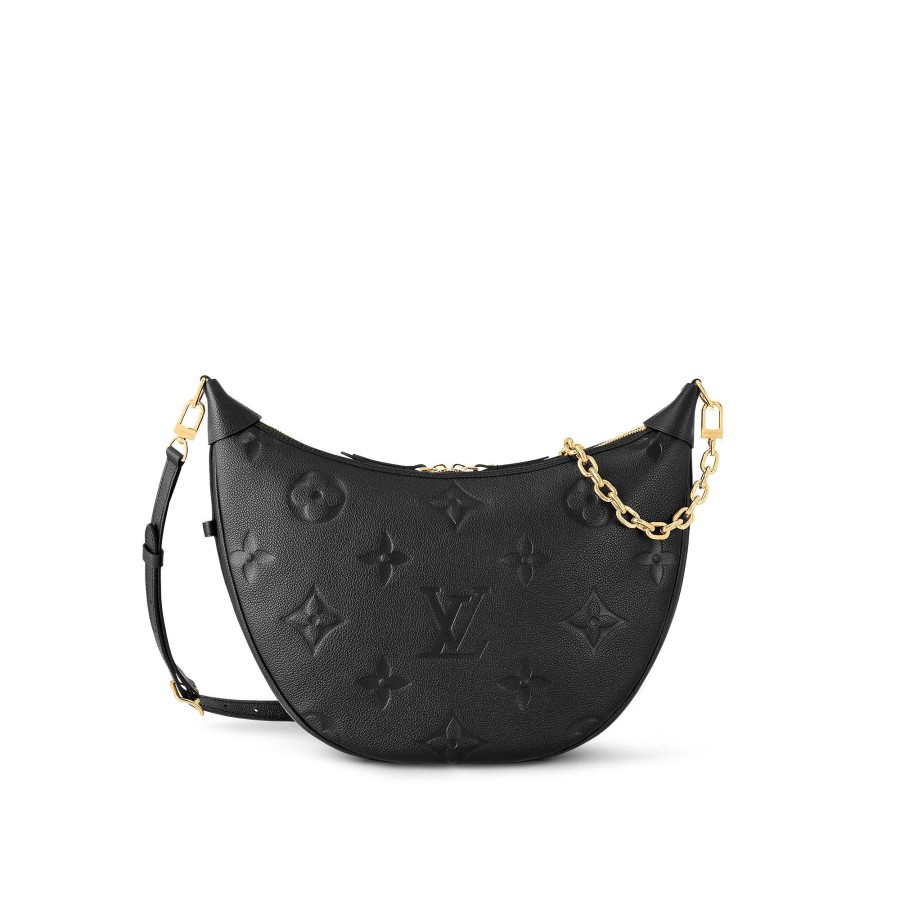 Donna Louis Vuitton Selezione Di Borse In Pelle | Borsa Loop Hobo Nero