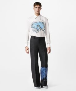 Uomo Louis Vuitton Pantaloni | Lv X Yk Pantaloni Sartoriali Psychedelic Flower