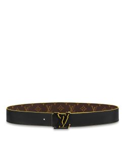 Uomo Louis Vuitton Cinture | Cintura Lv Broken 40 Mm Reversibile