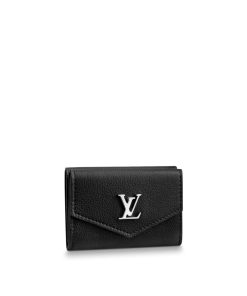 Donna Louis Vuitton Portafogli Compatti | Portafoglio Lockmini Nero