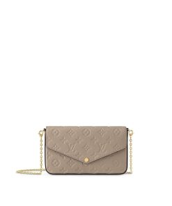 Donna Louis Vuitton Mini Bags | Pochette Felicie Grigio Tortora