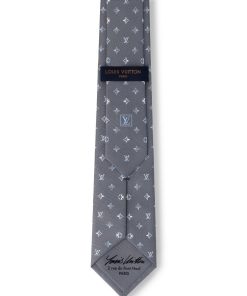 Uomo Louis Vuitton Cravatte E Fazzoletti Da Taschino | Cravatta Mng Eclipse Grigio