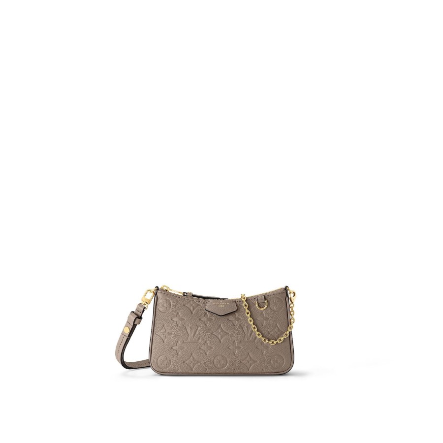 Donna Louis Vuitton Mini Bags | Pochette Easy Pouch On Strap Grigio Tortora