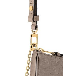 Donna Louis Vuitton Mini Bags | Pochette Easy Pouch On Strap Grigio Tortora