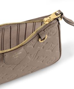 Donna Louis Vuitton Mini Bags | Pochette Easy Pouch On Strap Grigio Tortora