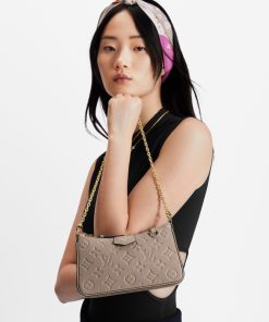 Donna Louis Vuitton Mini Bags | Pochette Easy Pouch On Strap Grigio Tortora