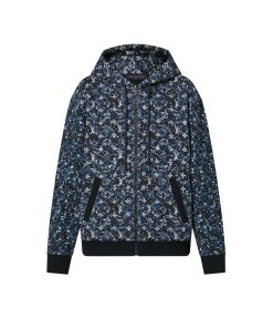 Uomo Louis Vuitton Maglieria E Felpe | Felpa In Cotone Con Motivo Monogram, Zip E Cappuccio