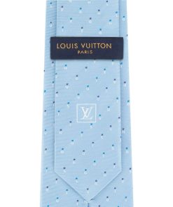 Uomo Louis Vuitton Cravatte E Fazzoletti Da Taschino | Cravatta Lv Spelling Bleu Clair