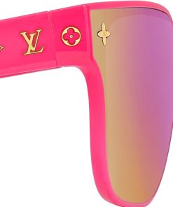 Donna Louis Vuitton Occhiali Da Sole | Occhiali Da Sole Lv Shadow Square Hot Pink