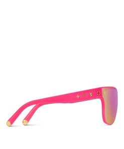 Donna Louis Vuitton Occhiali Da Sole | Occhiali Da Sole Lv Shadow Square Hot Pink