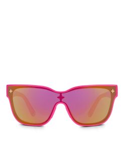 Donna Louis Vuitton Occhiali Da Sole | Occhiali Da Sole Lv Shadow Square Hot Pink