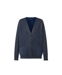 Donna Louis Vuitton Maglieria | Cardigan In Maglia Con Motivo Monogram E Glitter