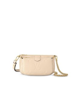 Donna Louis Vuitton Selezione Di Borse In Pelle | Multi Pochette Accessoires Crema Chiaro