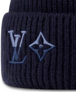 Uomo Louis Vuitton Cappelli E Guanti | Berretto Lv Dual Blu