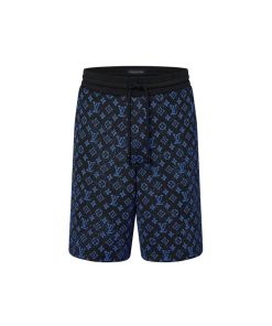 Uomo Louis Vuitton Pantaloni | Shorts Tecnici Con Motivo Monogram