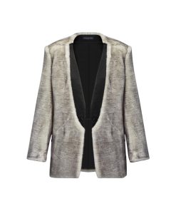 Donna Louis Vuitton Cappotti E Giacche | Blazer In Pelliccia Ecologica Con Revers In Satin