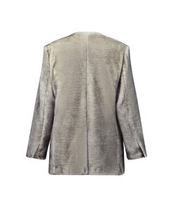 Donna Louis Vuitton Cappotti E Giacche | Blazer In Pelliccia Ecologica Con Revers In Satin