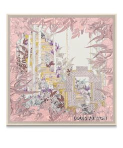 Donna Louis Vuitton Foulard In Seta E Bandeaux | Foulard Enchanted Forest 90