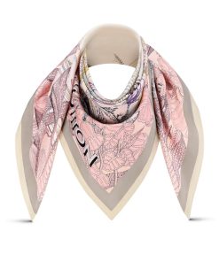 Donna Louis Vuitton Foulard In Seta E Bandeaux | Foulard Enchanted Forest 90