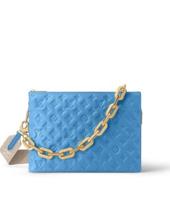 Donna Louis Vuitton Borse Con Catenella E Clutches | Borsa Coussin Mm Bleuet