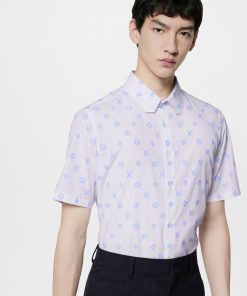 Uomo Louis Vuitton Camicie | Camicia In Cotone A Maniche Corte