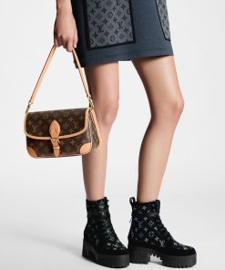 Donna Louis Vuitton Stivali E Stivaletti | Scarponcino Con Plateau Laureate Nero