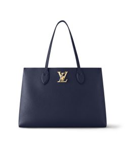 Donna Louis Vuitton Selezione Di Borse In Pelle | Borsa Lockme Shopper Blu Marine