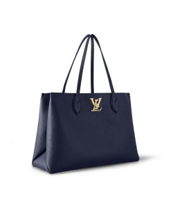 Donna Louis Vuitton Selezione Di Borse In Pelle | Borsa Lockme Shopper Blu Marine