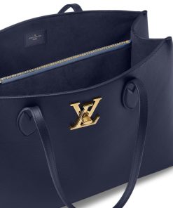 Donna Louis Vuitton Selezione Di Borse In Pelle | Borsa Lockme Shopper Blu Marine