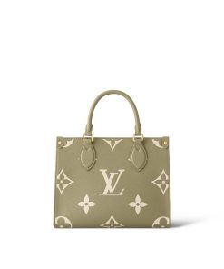 Donna Louis Vuitton Selezione Di Borse In Pelle | Borsa Onthego Pm Verde Kaki Crema