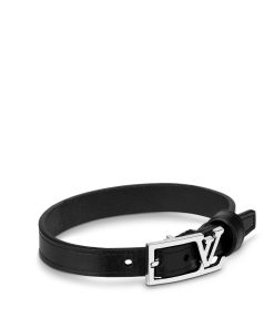 Uomo Louis Vuitton Bracciali | Bracciale In Pelle Lv Skyline