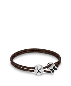 Uomo Louis Vuitton Bracciali | Bracciale Catch It Marrone