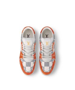 Uomo Louis Vuitton Sneakers | Sneaker Lv Trainer Arancione