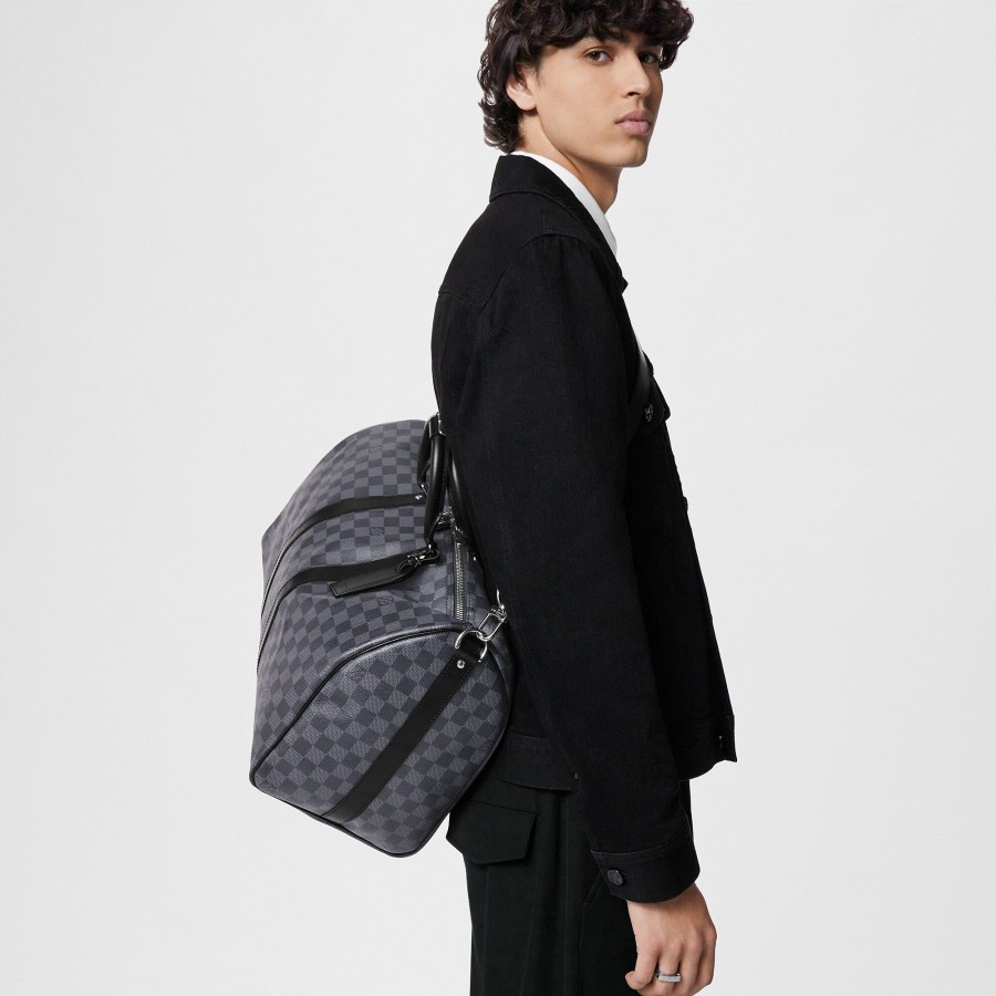 Uomo Louis Vuitton Borse Da Viaggio | Keepall Bandouliere 45