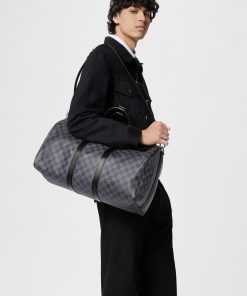 Uomo Louis Vuitton Borse Da Viaggio | Keepall Bandouliere 45