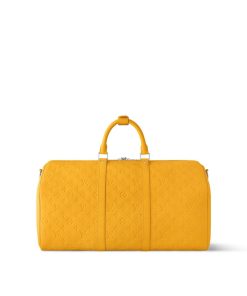 Donna Louis Vuitton Borse Da Viaggio | Keepall Bandouliere 50 Giallo