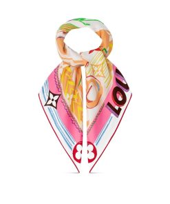 Donna Louis Vuitton Foulard In Seta E Bandeaux | Foulard Arty Lv Unlocked 90