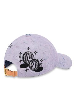 Uomo Louis Vuitton Cappelli E Guanti | Cappello Denim Mng Bleached