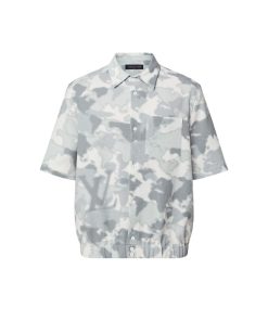 Uomo Louis Vuitton Camicie | Camicia In Misto Cotone