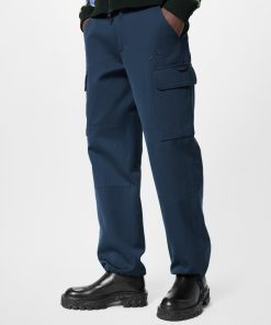 Uomo Louis Vuitton Pantaloni | Pantaloni Cargo Con Inserti Lvse Corbeau