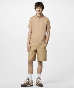 Uomo Louis Vuitton T-Shirt E Polo | Polo Classica In Cotone Beige