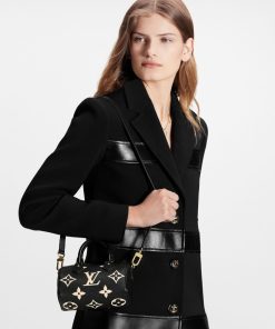 Donna Louis Vuitton Mini Bags | Nano Speedy Nero/Beige