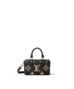 Donna Louis Vuitton Mini Bags | Nano Speedy Nero/Beige