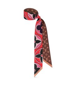 Donna Louis Vuitton Foulard In Seta E Bandeaux | Bandeau Lv Duality Marrone