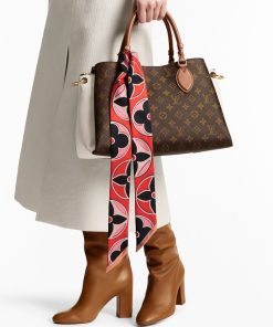 Donna Louis Vuitton Foulard In Seta E Bandeaux | Bandeau Lv Duality Marrone