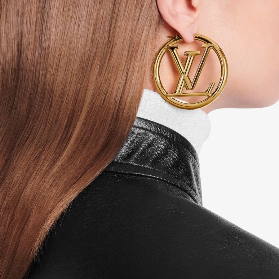 Donna Louis Vuitton Orecchini | Ecchini Ad Anello Louise Gm Or