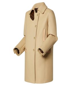 Donna Louis Vuitton Cappotti E Giacche | Cappotto Con Dettagli In Pelle