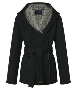 Donna Louis Vuitton Cappotti E Giacche | Cappotto A Vestaglia Doppiopetto Con Motivo Monogram 3D Metal Noir