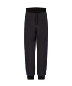 Uomo Louis Vuitton Pantaloni | Pantaloni Da Jogging In Nylon Con Righe E Motivo Fair Isle